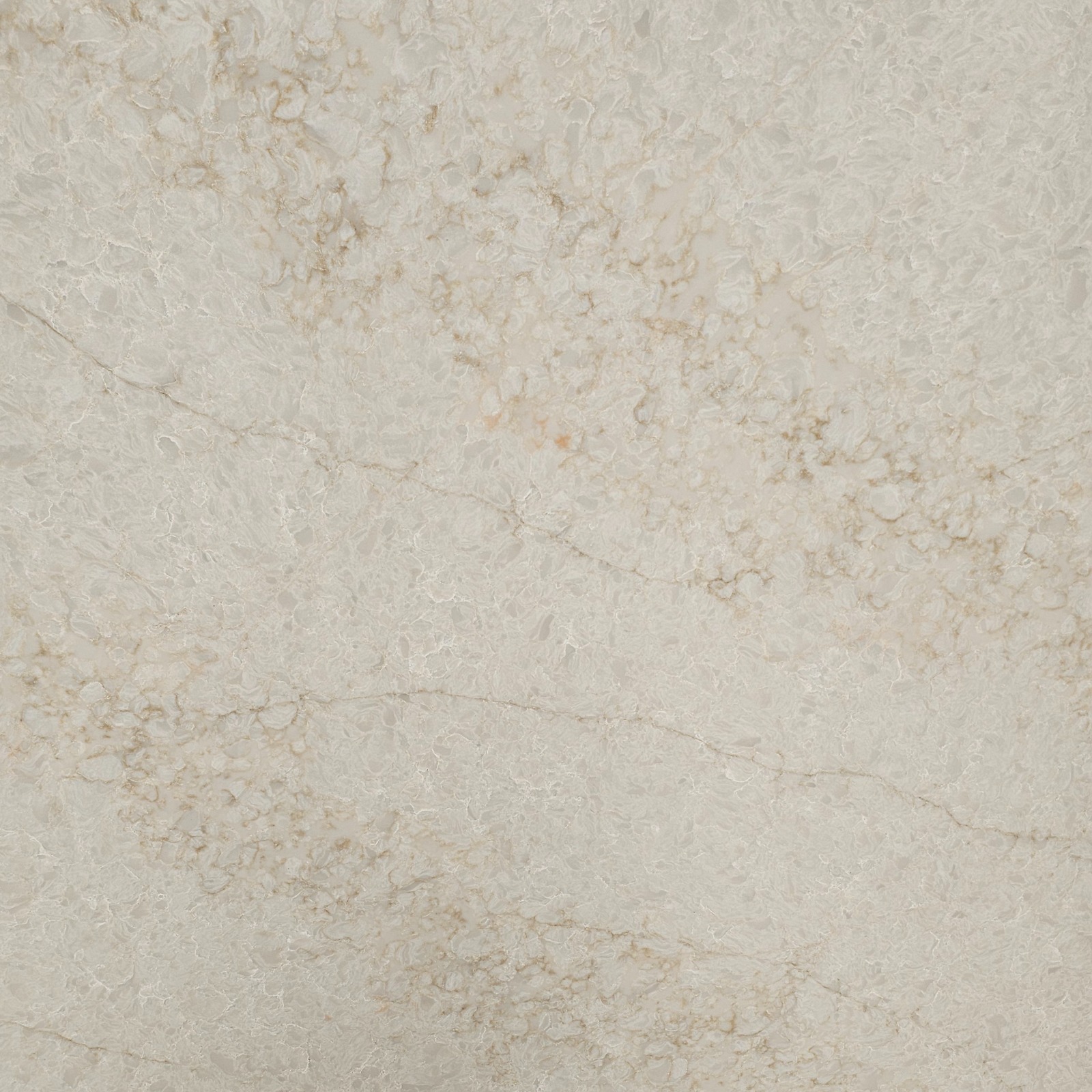 Quarzkomposit-Detail — cremefarbene Oberfläche